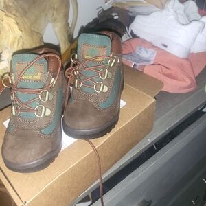 Timberland Kids Boots in Brown and Green